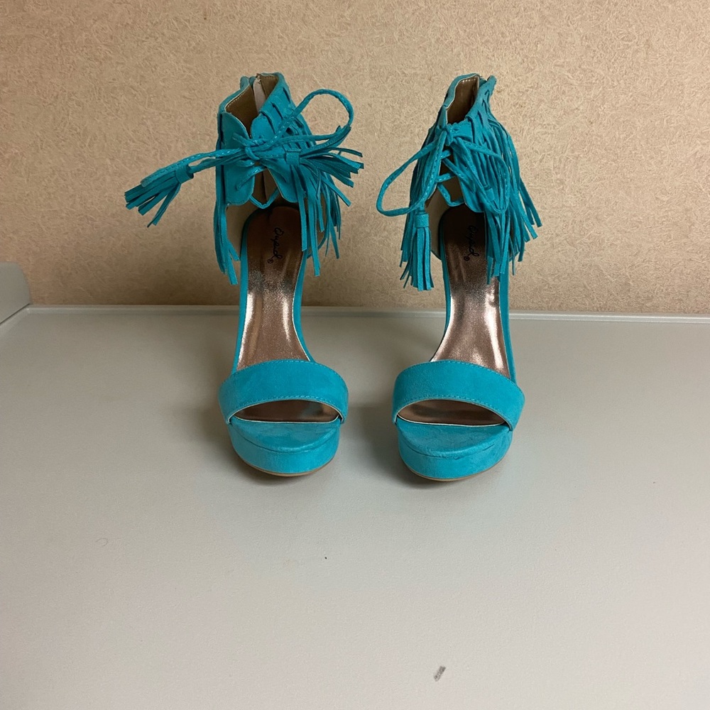 Blue heels